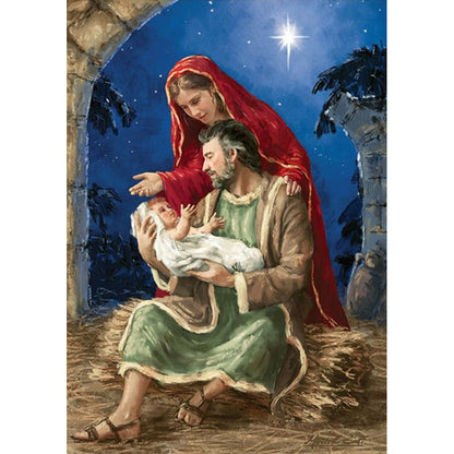 Birth Jesus - Full Round Drill Diamond Painting 30*40CM