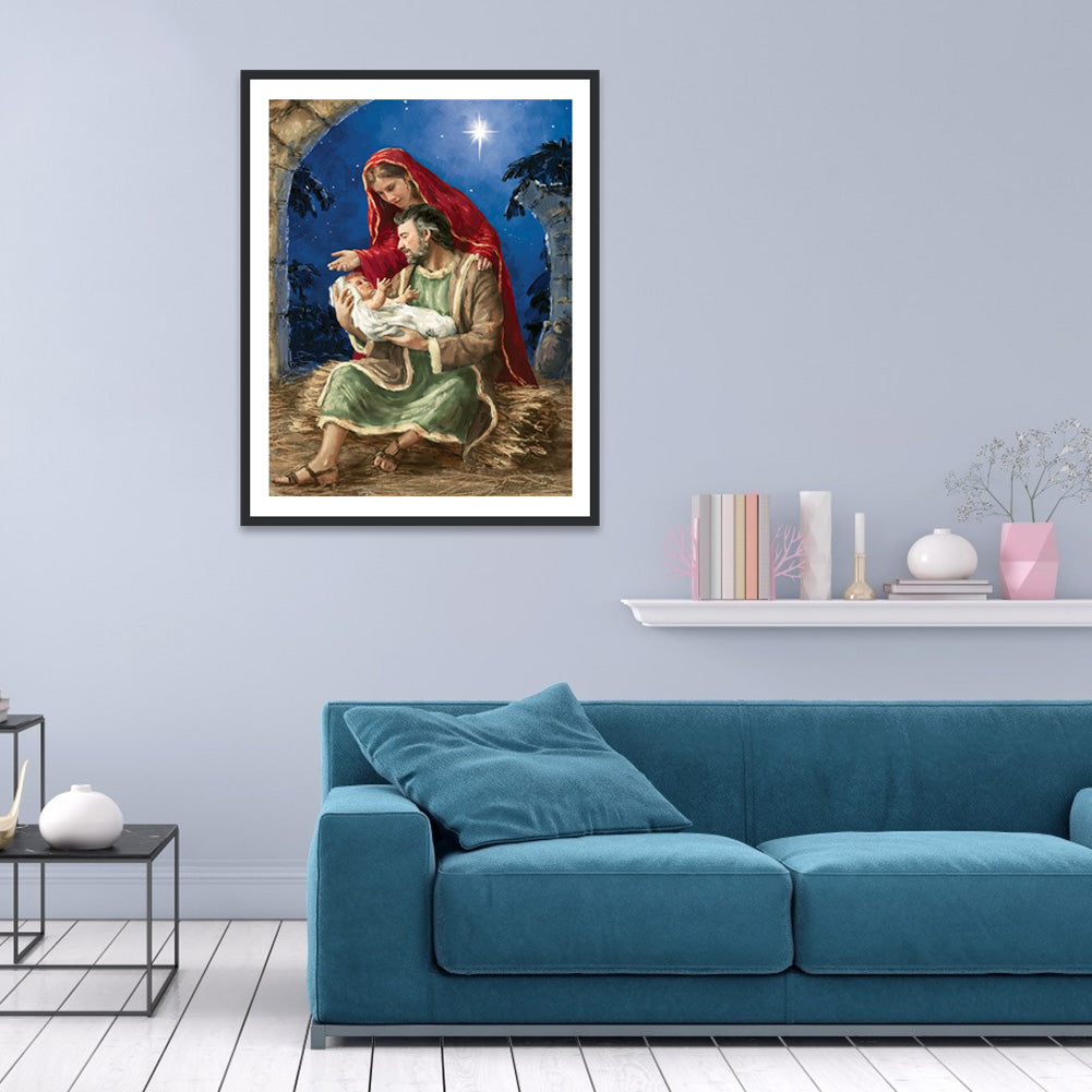 Birth Jesus - Full Round Drill Diamond Painting 30*40CM