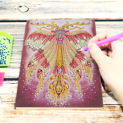 DIY Special Shaped Diamond Painting Butterfly 50 Pages A5 Drawing Notebook