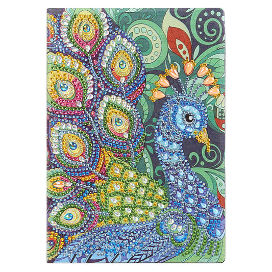 DIY Peafowl Special Shaped Diamond Painting 50 Pages A5 Students Sketchbook