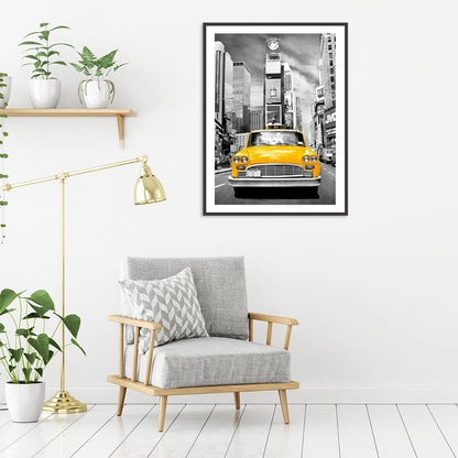 Taxi - Full Round Drill Diamond Painting 40*30CM