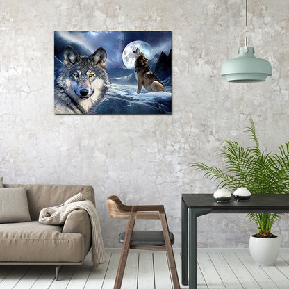 Wolf - Full Round Drill Diamond Painting 40*30CM