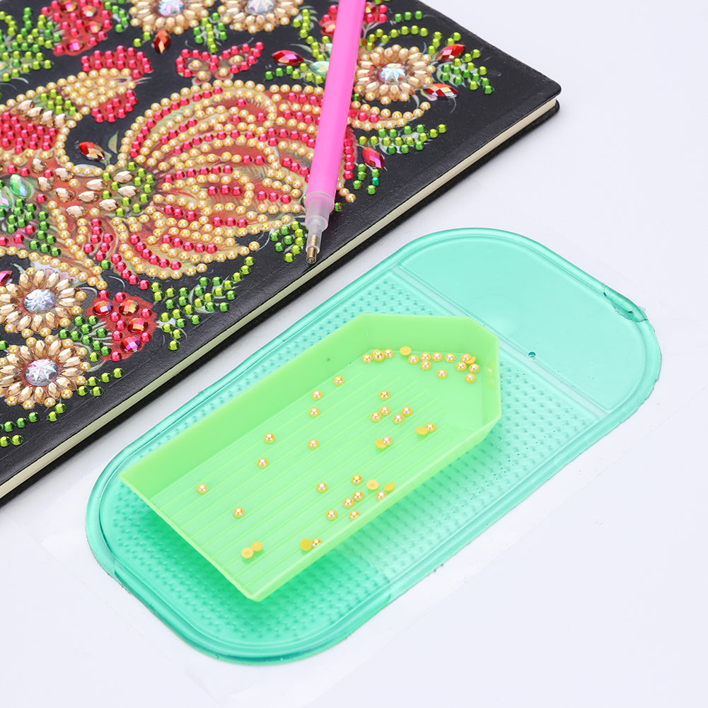 Point Drill Tray Anti-slip Mat for 5D Diamond Painting DIY Tools (Green)