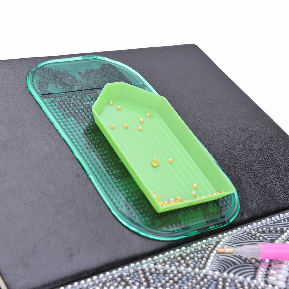 Point Drill Tray Anti-slip Mat for 5D Diamond Painting DIY Tools (Green)