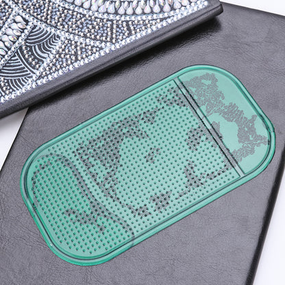 Point Drill Tray Anti-slip Mat for 5D Diamond Painting DIY Tools (Green)