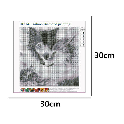 Wolf Ornaments - Full Round Drill Diamond Painting 30*30CM