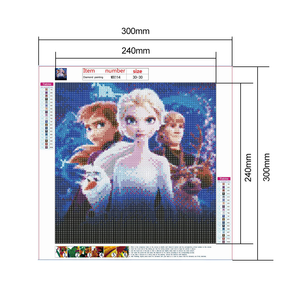 Frozen - Full Round Drill Diamond Painting 30*30CM