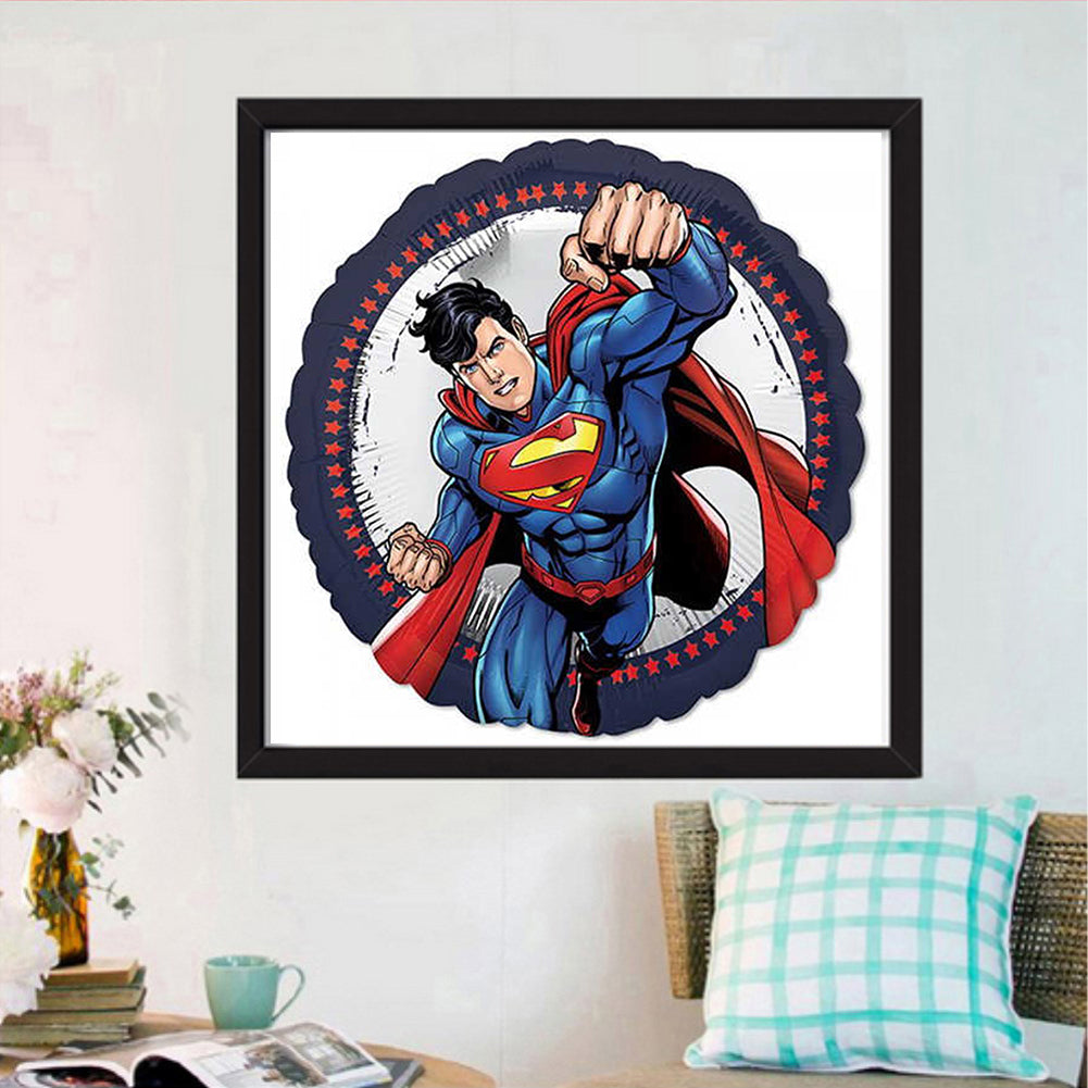 Superman - Full Round Drill Diamond Painting 30*30CM