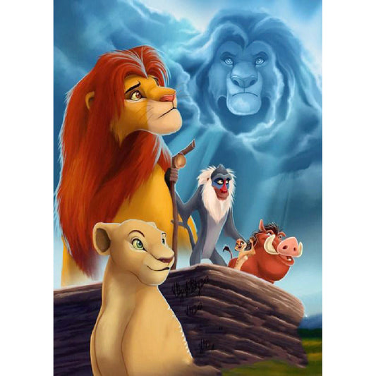 Lion King - Full Round Drill Diamond Painting 30*40CM