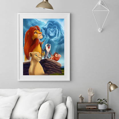 Lion King - Full Round Drill Diamond Painting 30*40CM