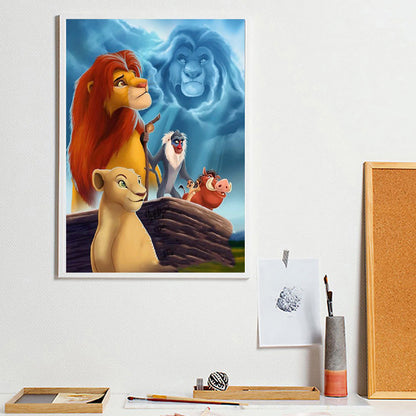 Lion King - Full Round Drill Diamond Painting 30*40CM