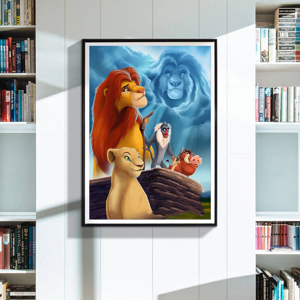 Lion King - Full Round Drill Diamond Painting 30*40CM