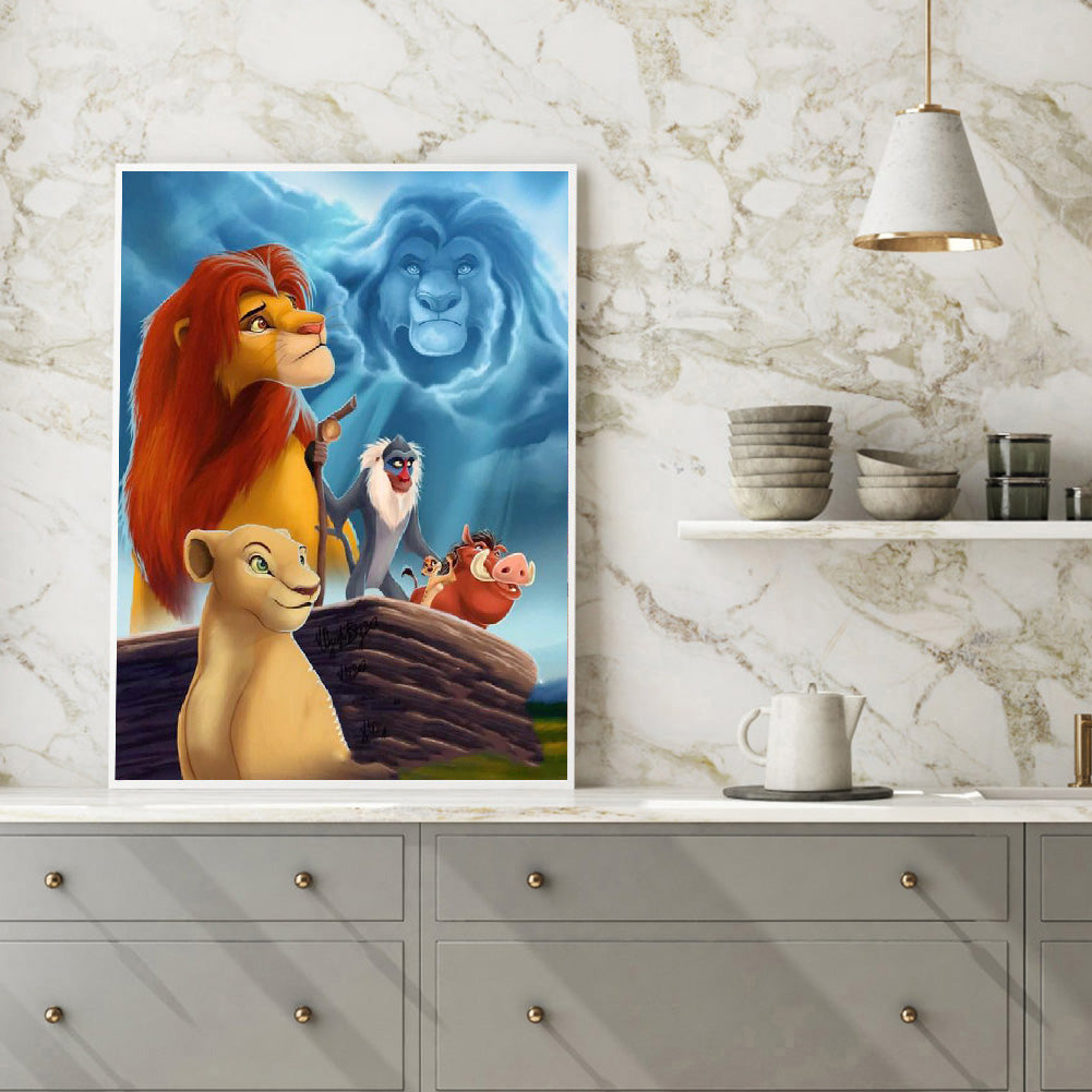 Lion King - Full Round Drill Diamond Painting 30*40CM