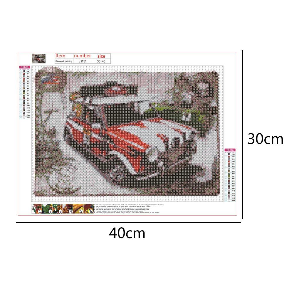 Jeep - Full Round Drill Diamond Painting 40*30CM