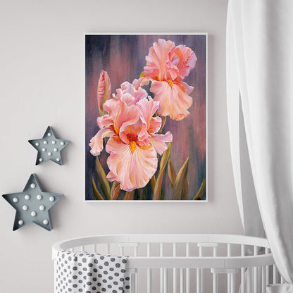 Flower - Full Round Drill Diamond Painting 30*40CM