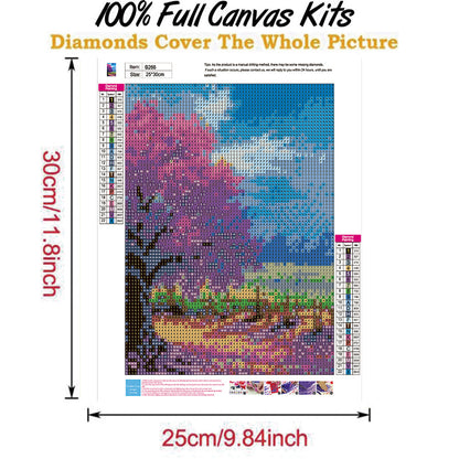 Wonderful Tree - Full Round Drill Diamond Painting 25*30CM