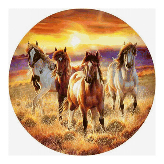 Horse - Full Round Drill Diamond Painting 30*30CM