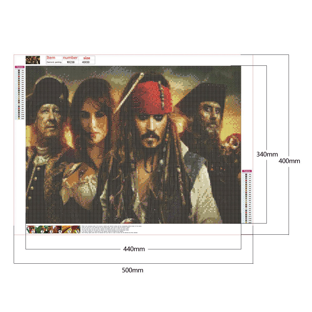 Captain - Full Round Drill Diamond Painting 50*40CM