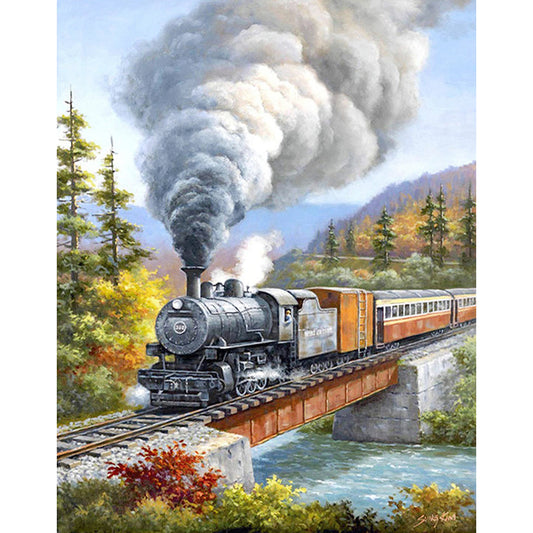 Train - Full Round Drill Diamond Painting 30*40CM