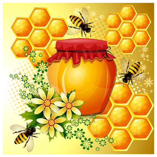 Sweet Honey - Full Round Drill Diamond Painting 30*30CM