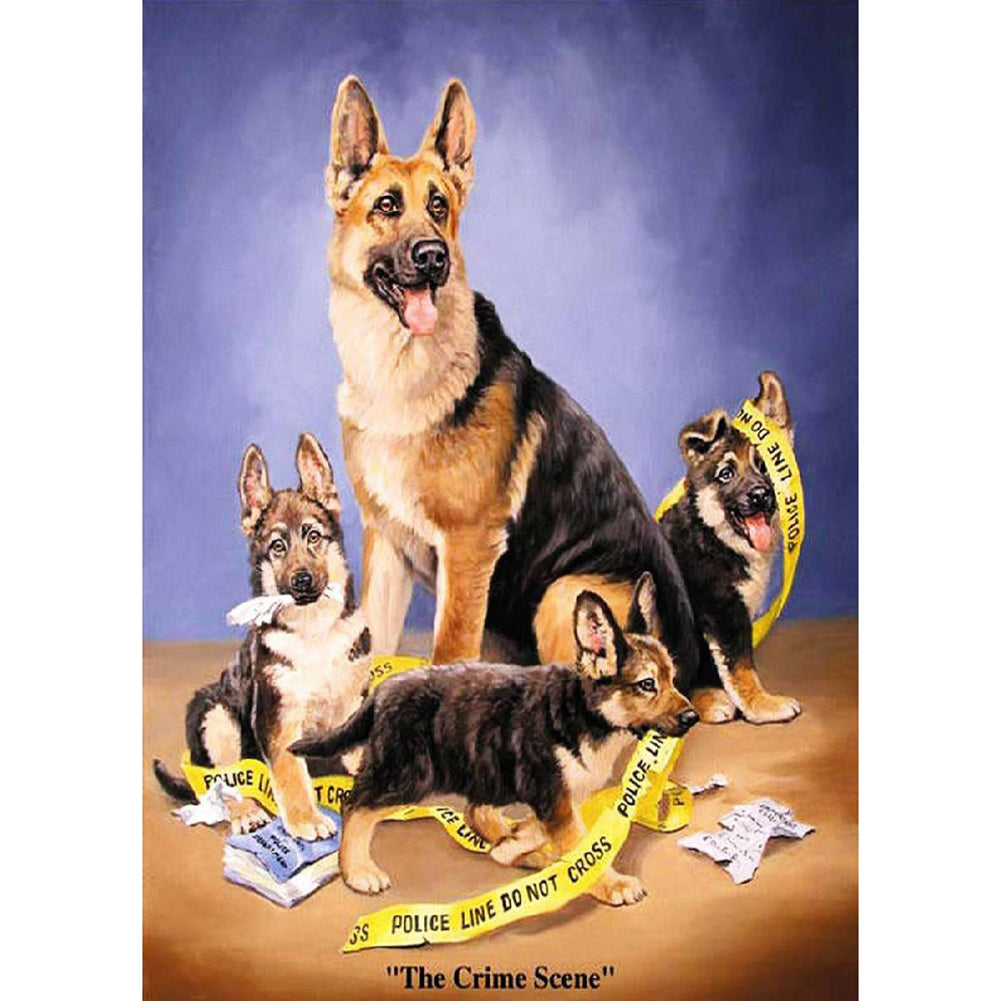 Dog - Full Round Drill Diamond Painting 30*40CM