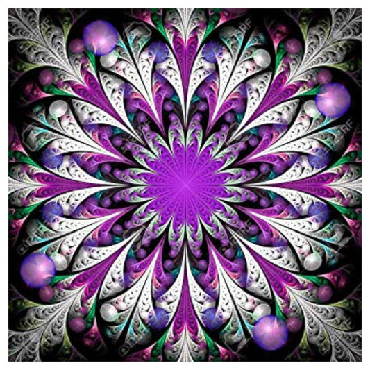 Flowers - Full Round Drill Diamond Painting 30*30CM