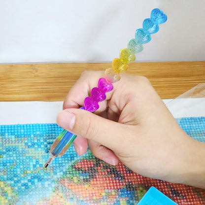 5D Diamond Painting DIY Embroidery Colorful Point Drill Pen (No Pendant)