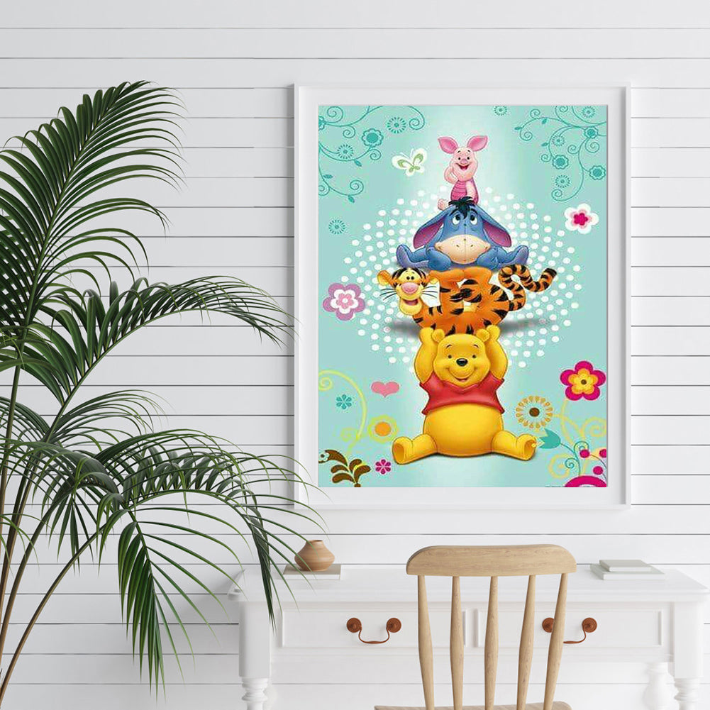 Cartoon Bear - Full Round Drill Diamond Painting 30*40CM