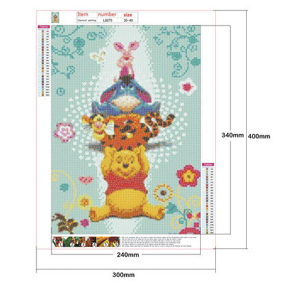 Cartoon Bear - Full Round Drill Diamond Painting 30*40CM