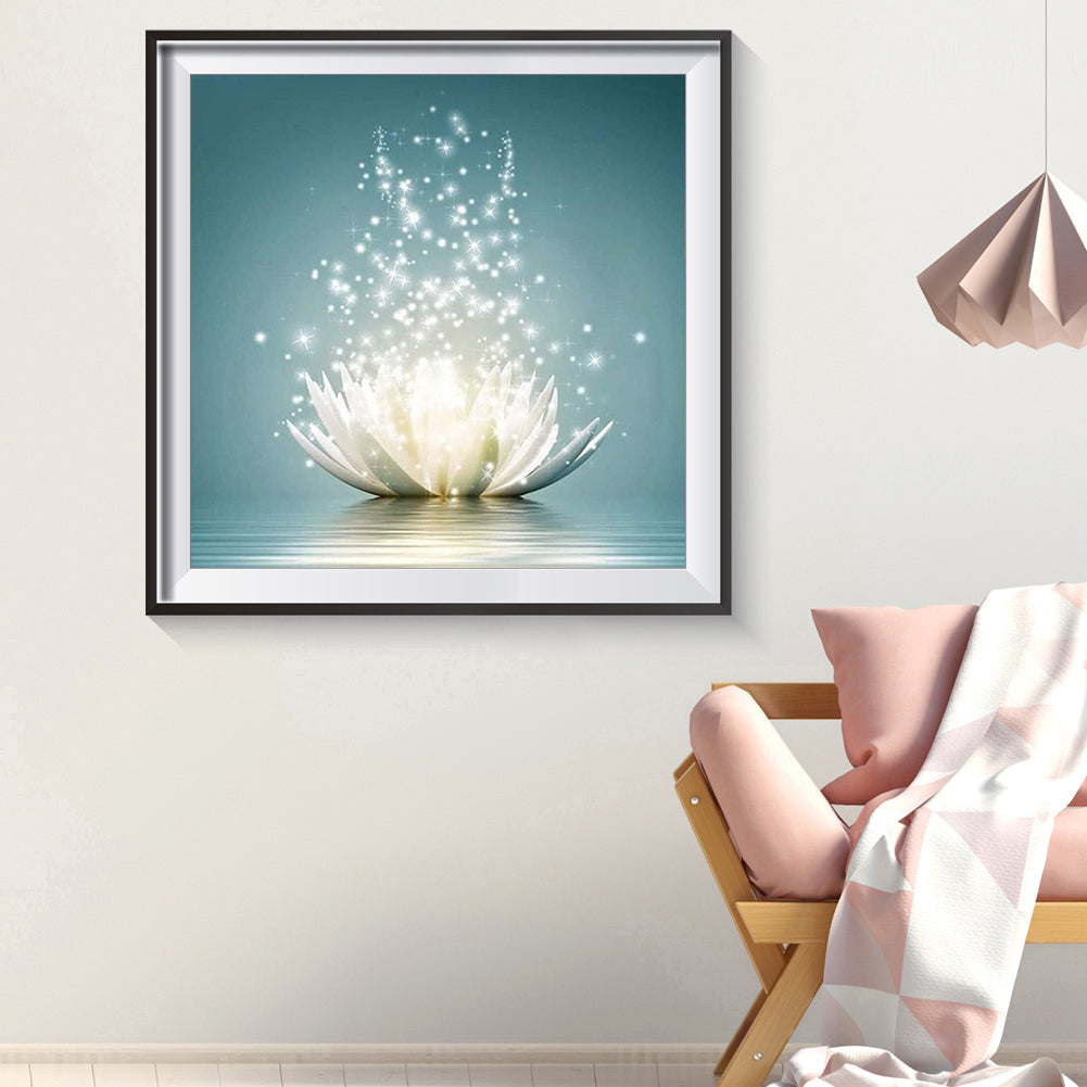 Bloom Lotus - Full Round Drill Diamond Painting 35*35CM