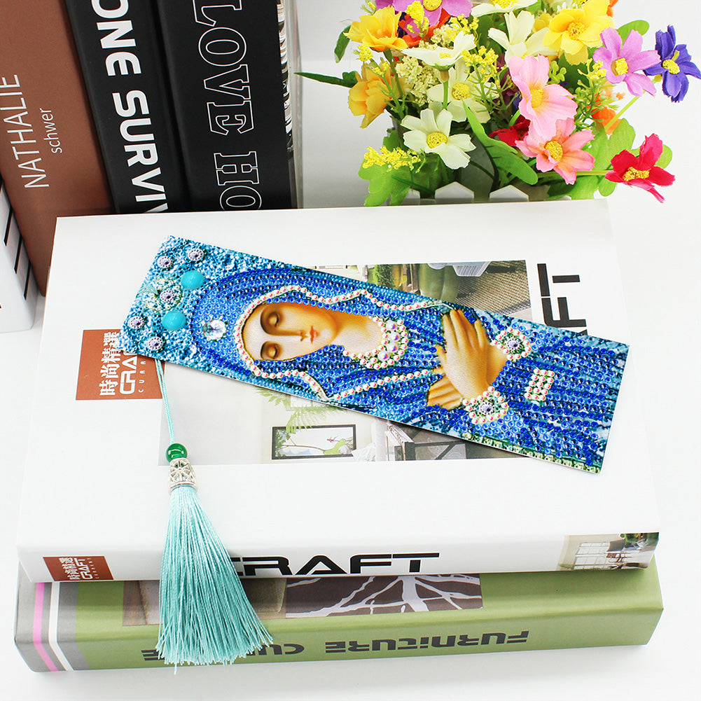 2x 5D DIY Diamond Painting Leather Bookmarks Goddess Embroidery Page-Marker