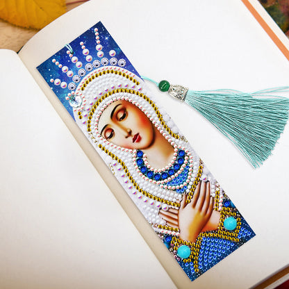 2x 5D DIY Diamond Painting Leather Bookmarks Goddess Embroidery Page-Marker