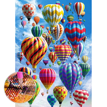 Hot Balloon - Full Round Drill Diamond Painting 30*40CM