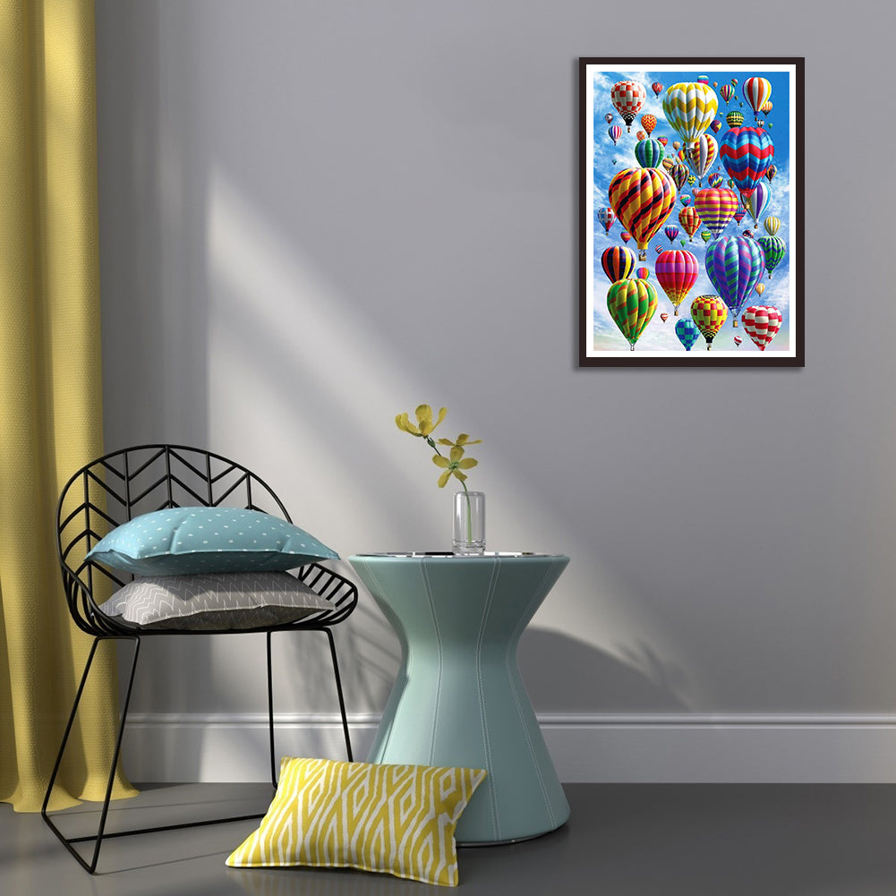 Hot Balloon - Full Round Drill Diamond Painting 30*40CM