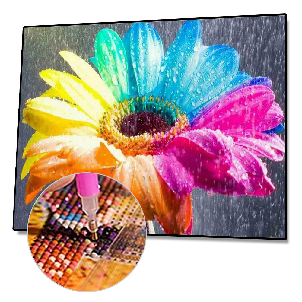 Flower - Full Round Drill Diamond Painting 40*30CM