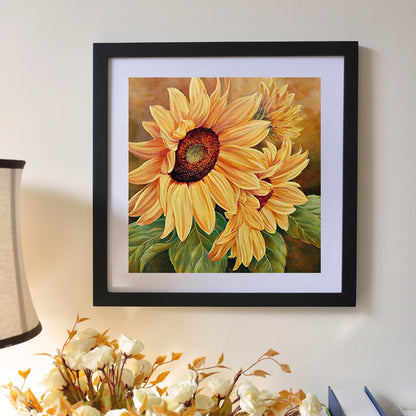 Sunflower - Full Round Drill Diamond Painting 30*30CM