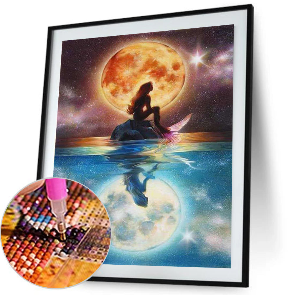 Mermaid - Full Round Drill Diamond Painting 30*40CM