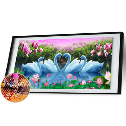 Goose - Full Round Drill Diamond Painting 50*100CM