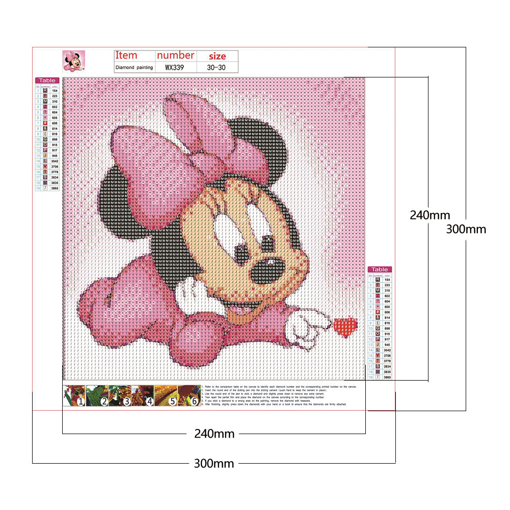 Mouse - Full Round Drill Diamond Painting 30*30CM