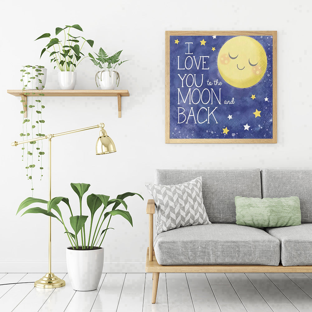 Night Moon - Full Round Drill Diamond Painting 30*30CM