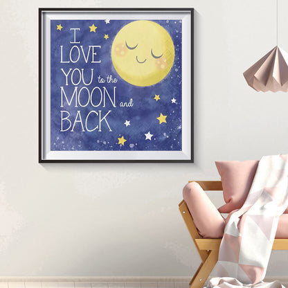 Night Moon - Full Round Drill Diamond Painting 30*30CM