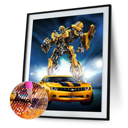 Robot Man - Full Round Drill Diamond Painting 40*30CM