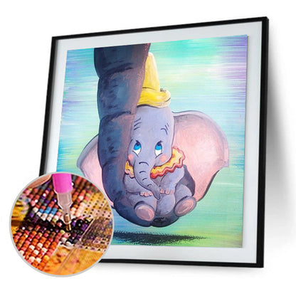 Fly Elephant - Full Round Drill Diamond Painting 30*30CM