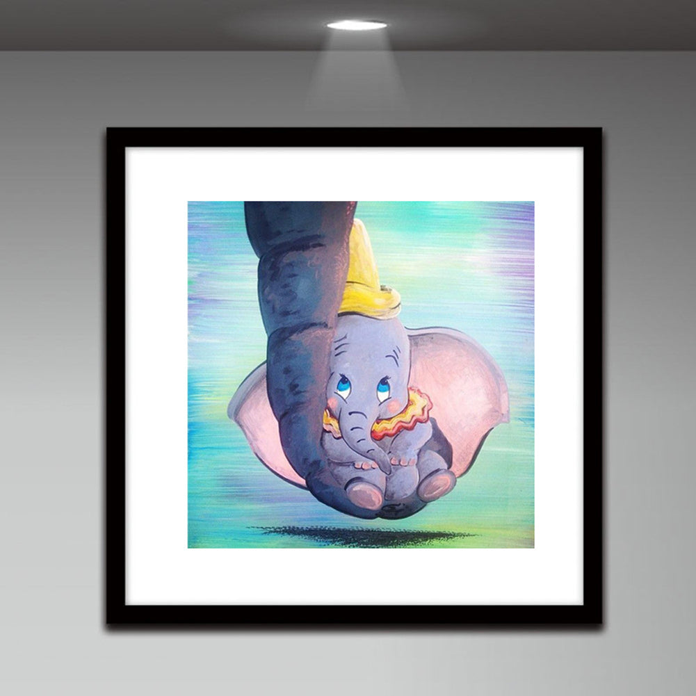 Fly Elephant - Full Round Drill Diamond Painting 30*30CM