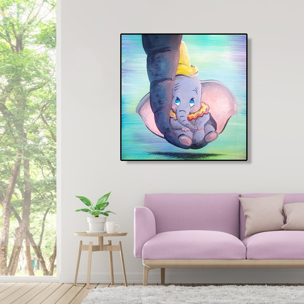 Fly Elephant - Full Round Drill Diamond Painting 30*30CM