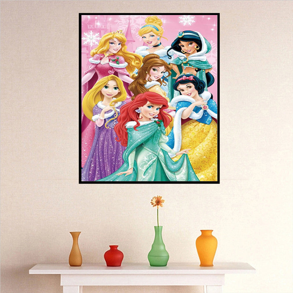 Seven Princess - Full Round Drill Diamond Painting 30*40CM