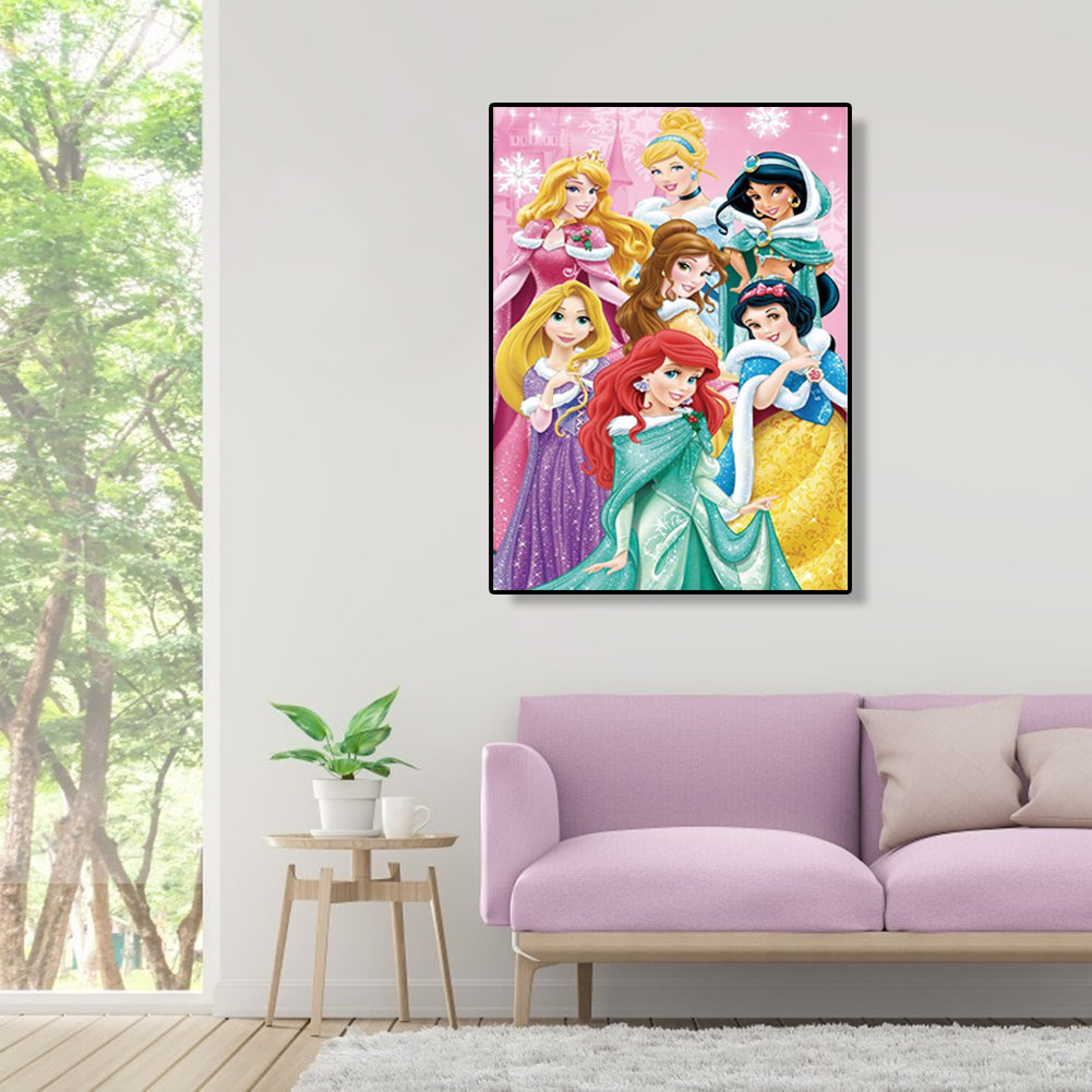 Seven Princess - Full Round Drill Diamond Painting 30*40CM