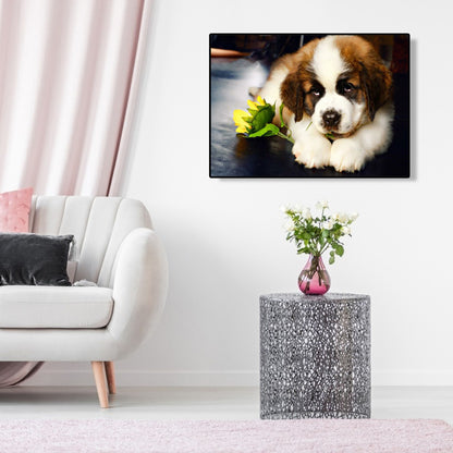 Lying Dog - Full Round Drill Diamond Painting 40*30CM