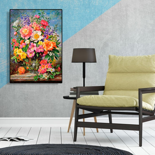 Flower Vase - Full Round Drill Diamond Painting 30*40CM