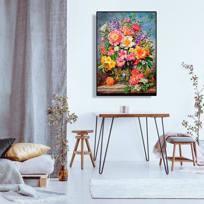 Flower Vase - Full Round Drill Diamond Painting 30*40CM